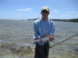 Loyd Sund with his first bonefish.